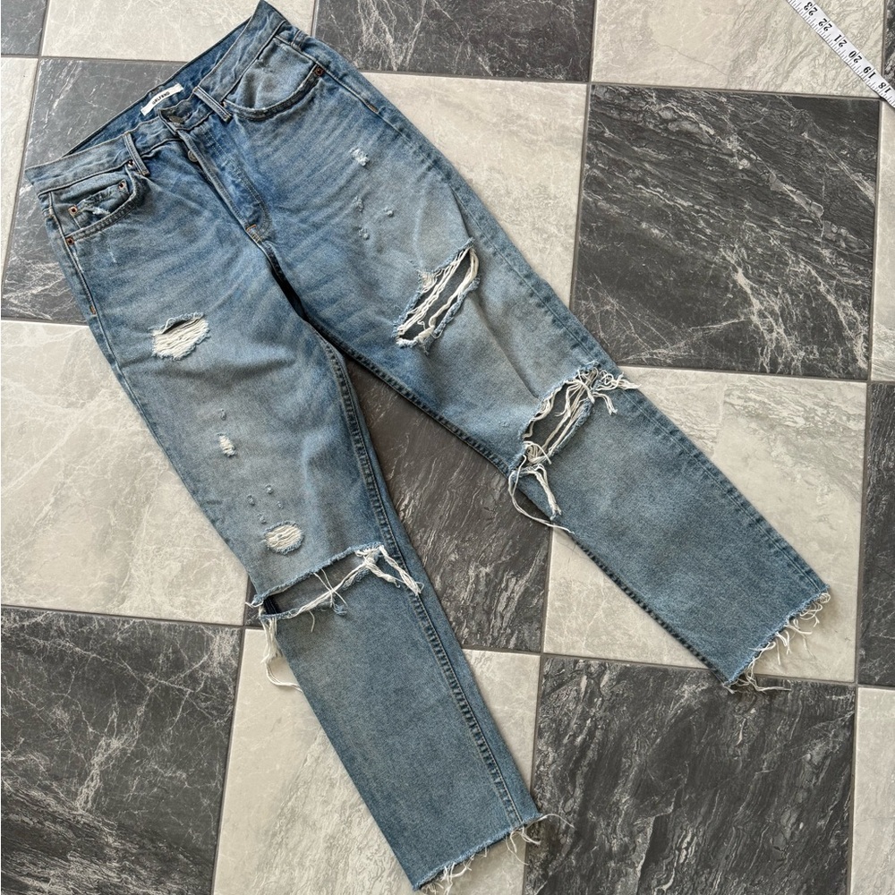 GRLFRND Karolina Distressed Denim Jean - Size 27 - EUC - Light Wash - Picture 2 of 10